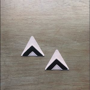 Vintage triangle post earrings